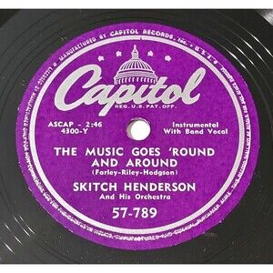 Skitch Henderson The Music Goes 'Round And Around / My Blue Heaven 78 RPM M-